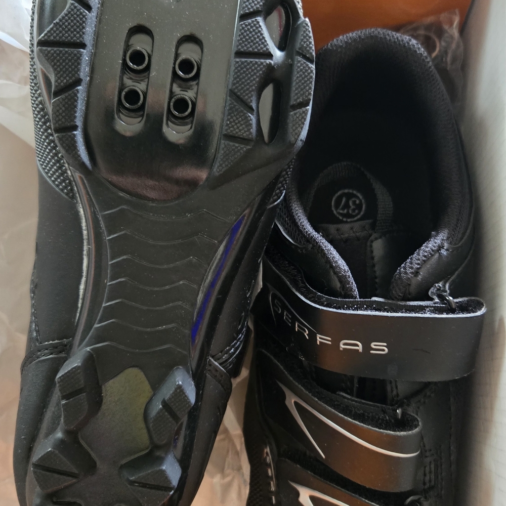 Womens Black Cycling Shoes -SERFAS